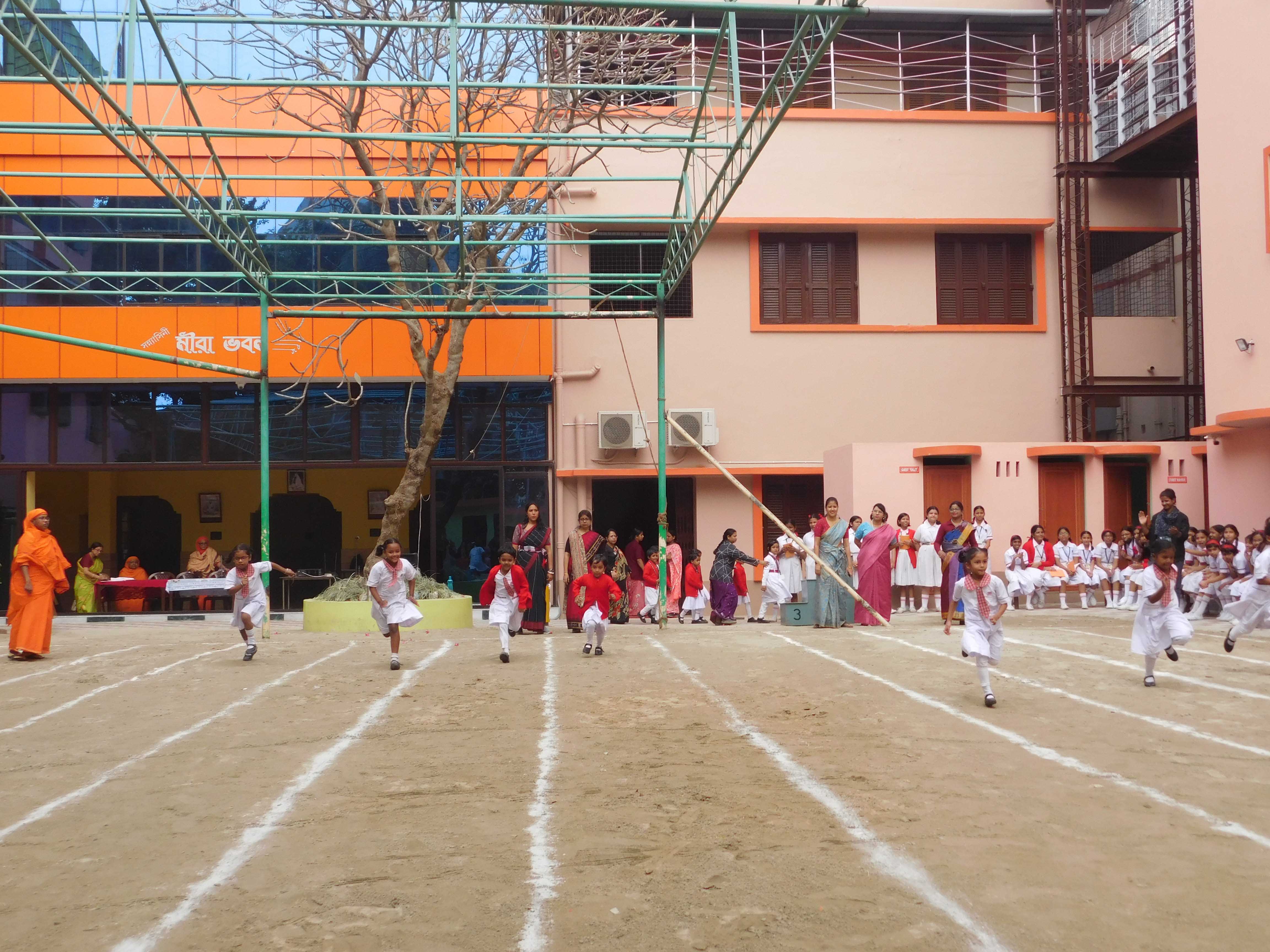 School sports ground and activities